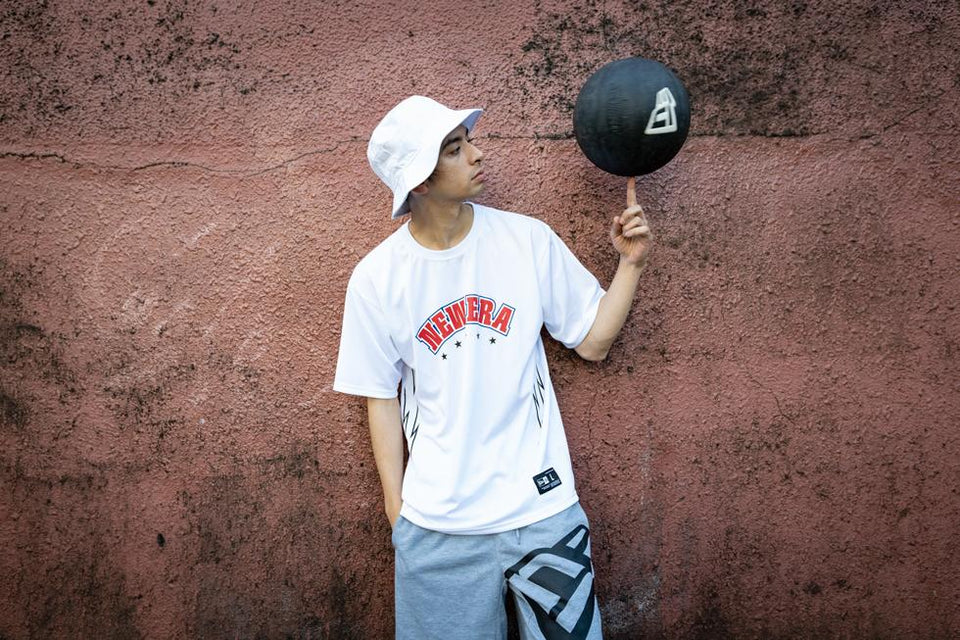 オンコート テックTシャツ バスケットボール NEW ERA ロゴ ブラック 【NEW ERA BASKETBALL】