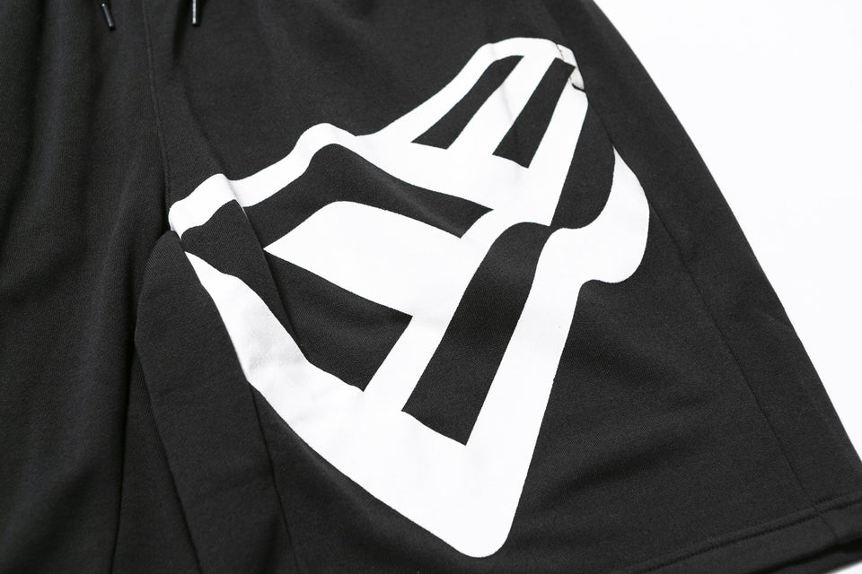 スウェットショートパンツ フラッグロゴ ブラック 【NEW ERA BASKETBALL】