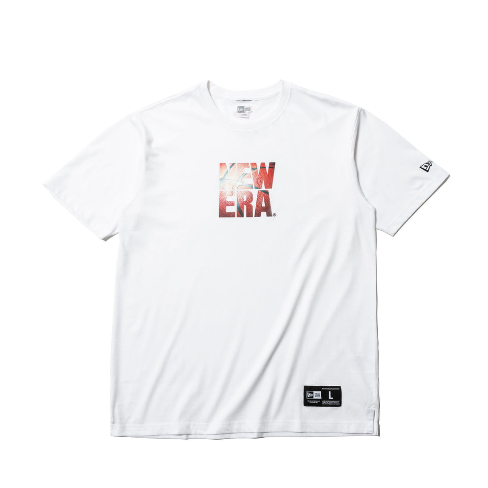 パフォーマンス Tシャツ スクエアニューエラ ロゴ ホワイト 【NEW ERA BASKETBALL】