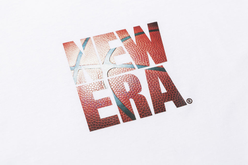 パフォーマンス Tシャツ スクエアニューエラ ロゴ ホワイト 【NEW ERA BASKETBALL】
