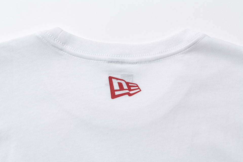 パフォーマンス Tシャツ スクエアニューエラ ロゴ ホワイト 【NEW ERA BASKETBALL】