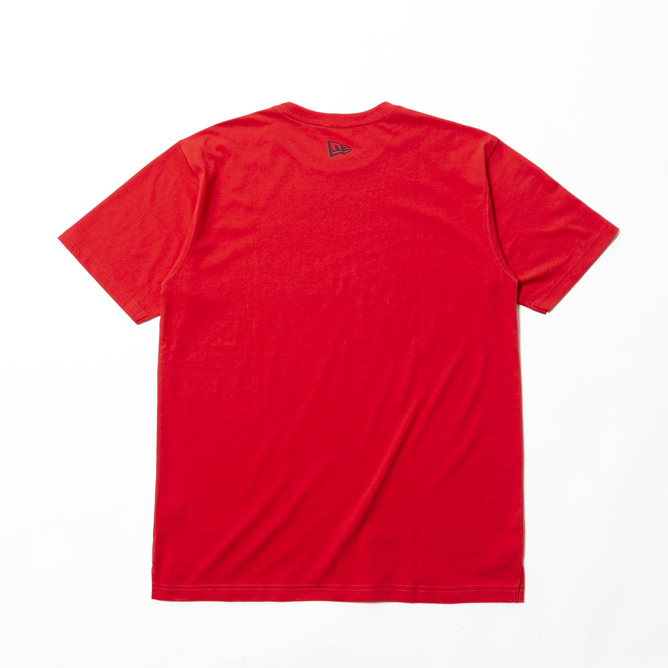 パフォーマンス Tシャツ スクエアニューエラ ロゴ レッド 【NEW ERA BASKETBALL】