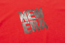 パフォーマンス Tシャツ スクエアニューエラ ロゴ レッド 【NEW ERA BASKETBALL】