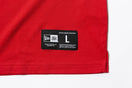 パフォーマンス Tシャツ スクエアニューエラ ロゴ レッド 【NEW ERA BASKETBALL】