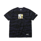 パフォーマンス Tシャツ スクエアニューエラ ロゴ タイガーストライプカモネイビー 【NEW ERA BASKETBALL】