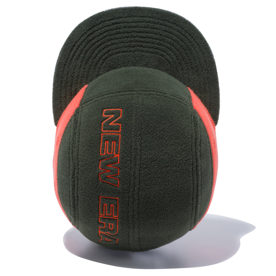 ジェットキャップ マイクロフリース NEW ERA オリーブ / ネオンオレンジ