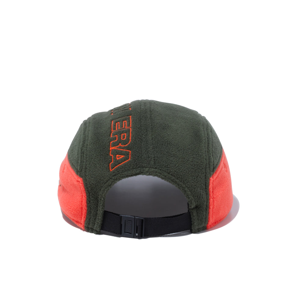ジェットキャップ マイクロフリース NEW ERA オリーブ / ネオンオレンジ