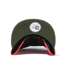 ジェットキャップ マイクロフリース NEW ERA オリーブ / ネオンオレンジ