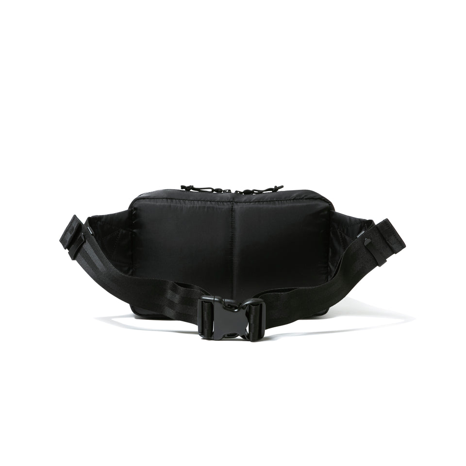 スクエア ウエストバッグ 7L ブラックサテン