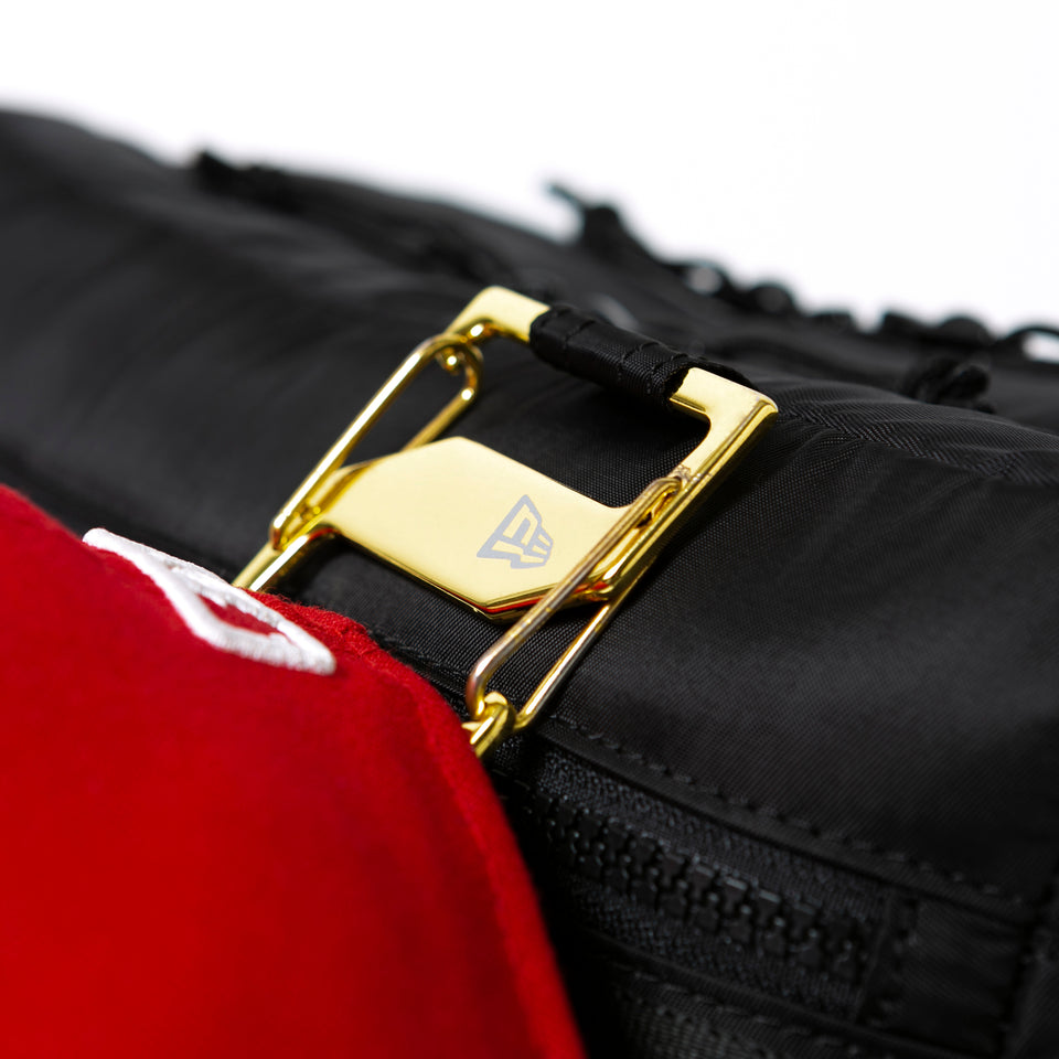 スクエア ウエストバッグ 7L ブラックサテン