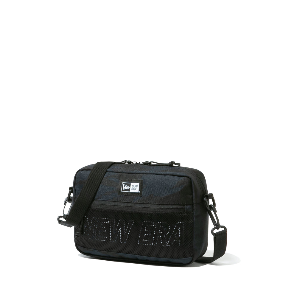 ショルダーポーチ ラージ 2L プリントロゴ タイガーストライプカモネイビー / ブラック