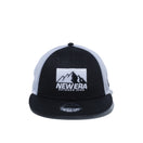 9FORTY フラットバイザー トラッカー ニューエラ アウトドアギア ブラック / ホワイトメッシュ 【ニューエラ アウトドア】