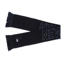 ニットスカーフ NEW ERA ロゴ ブラック / チャコール