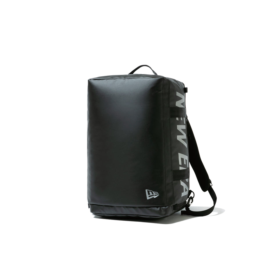 クラブ ダッフルバッグ 50L 2ウェイ プリントロゴ TPU ブラック　×　リフレクトシルバー