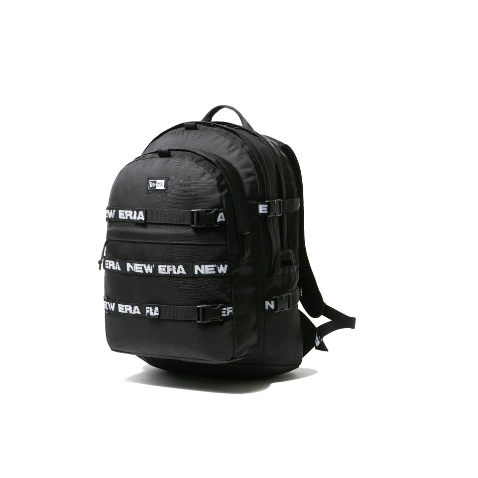 キャリアパック 35L ロゴテープ ブラック　×　ホワイト