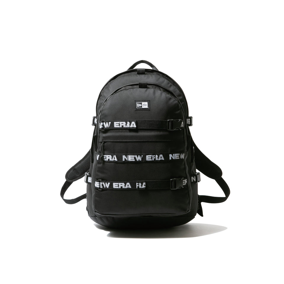 キャリアパック 35L ロゴテープ ブラック　×　ホワイト