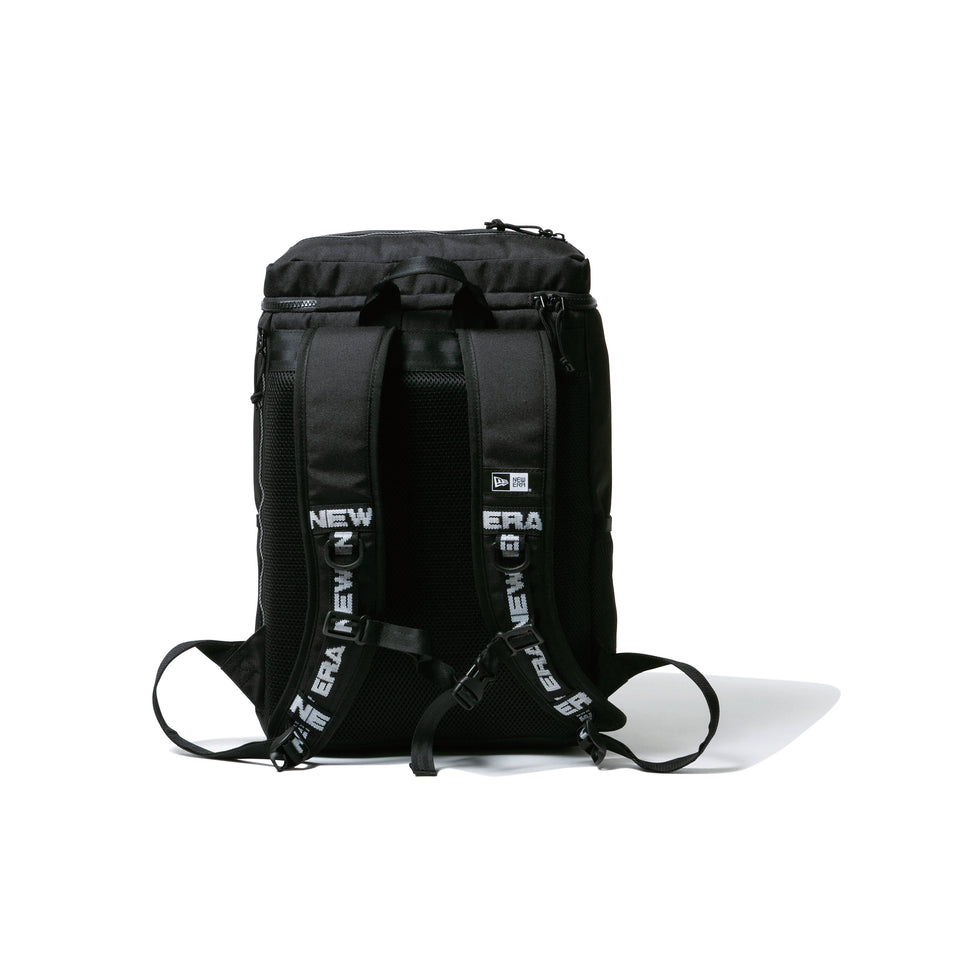 ボックスパック ミディアム 25L ロゴテープ　ブラック