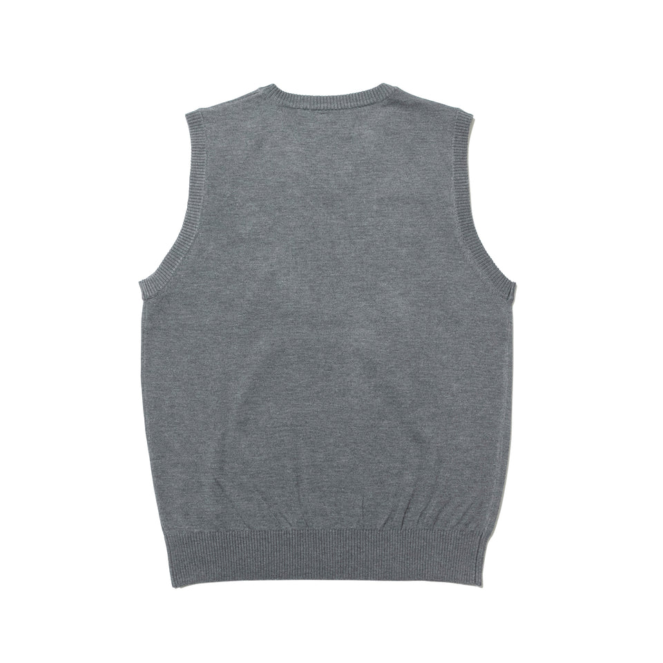 【ゴルフ】 ニットベスト NEW ERA チャコール × ブラック