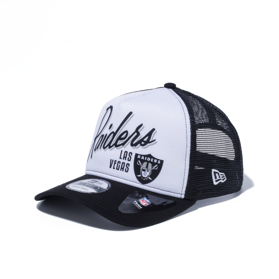 9FORTY A-Frame トラッカー LAS VEGAS RAIDERS ラスベガス・レイダース スクリプト ブラックバイザー