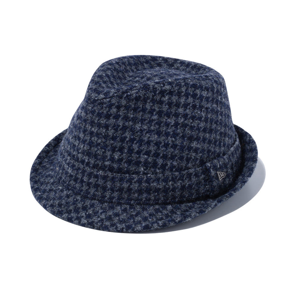 The Trilby トリルビー Harris Tweed ハリスツイード ハウンズトゥース メタルフラッグロゴ