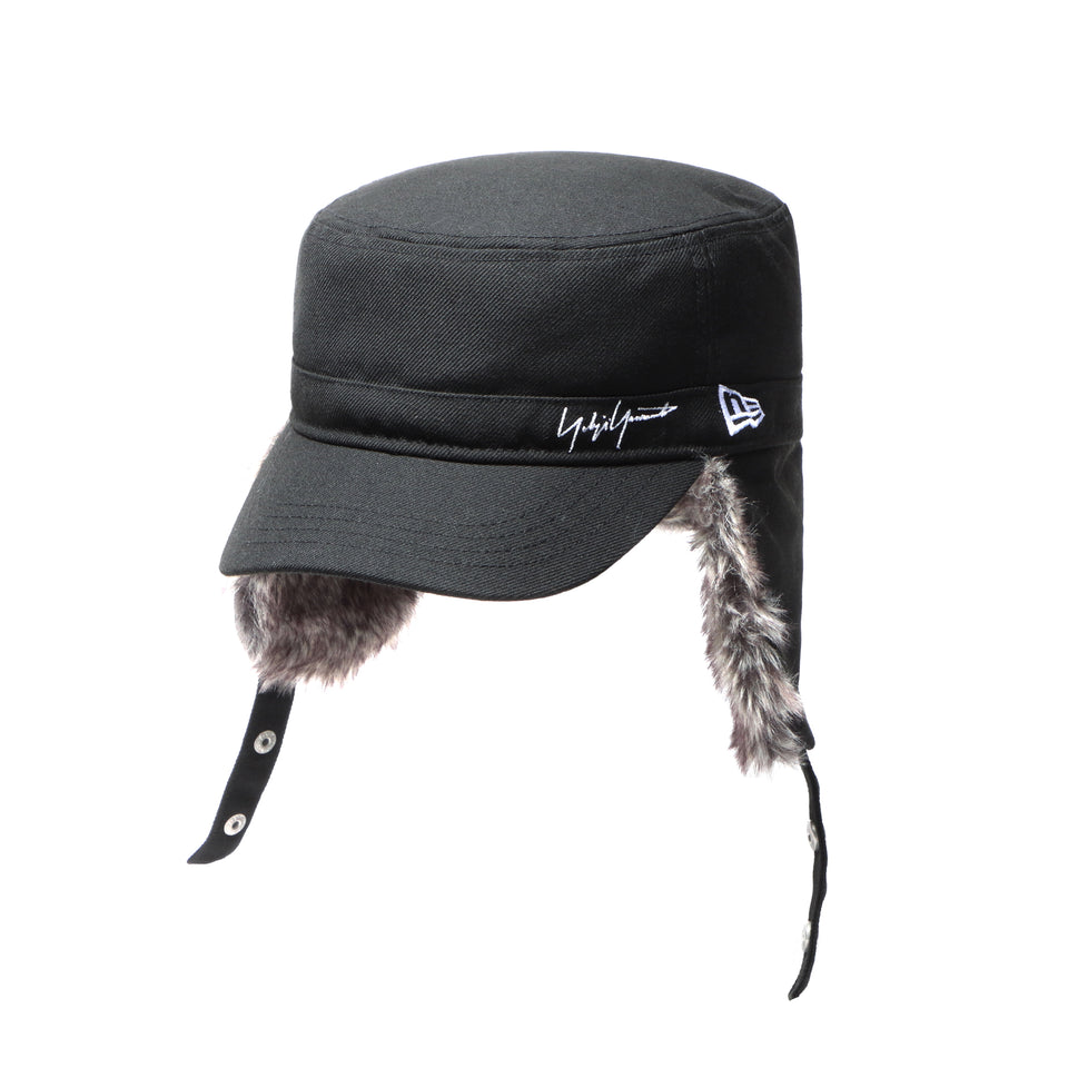 レンジ イアーフラップ Yohji Yamamoto FW20 シグネチャーロゴ ブラック