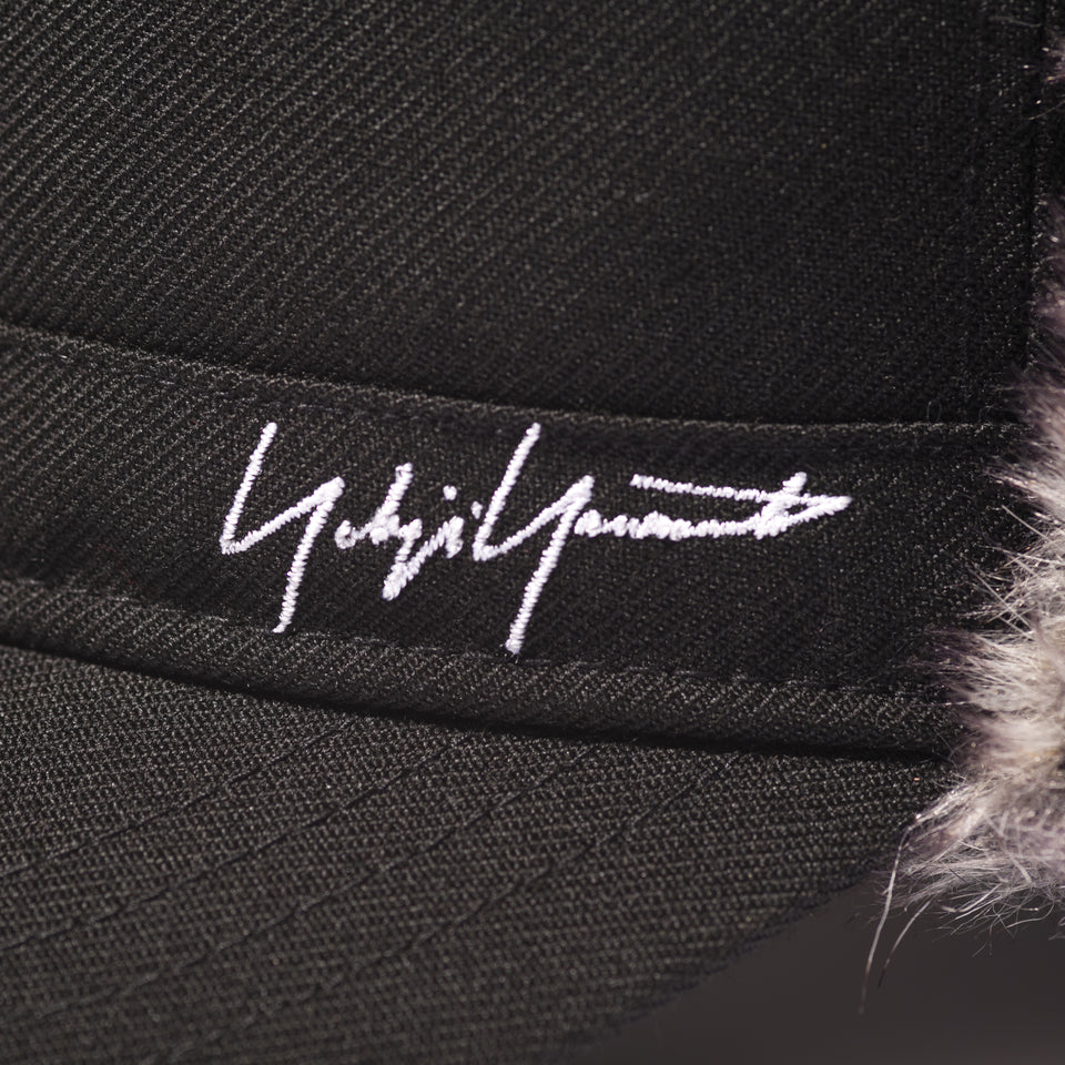 レンジ イアーフラップ Yohji Yamamoto FW20 シグネチャーロゴ ブラック