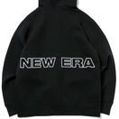 テックスウェット フルジップフーディージャケット ニューエラ ワードマーク バックロゴ ブラック/ホワイト 【NEW ERA WORKOUT】