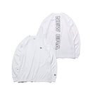 長袖 パフォーマンス Tシャツ リア ニューエラワードマーク ホワイト 【NEW ERA WORKOUT】