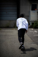 長袖 パフォーマンス Tシャツ リア ニューエラワードマーク ホワイト 【NEW ERA WORKOUT】