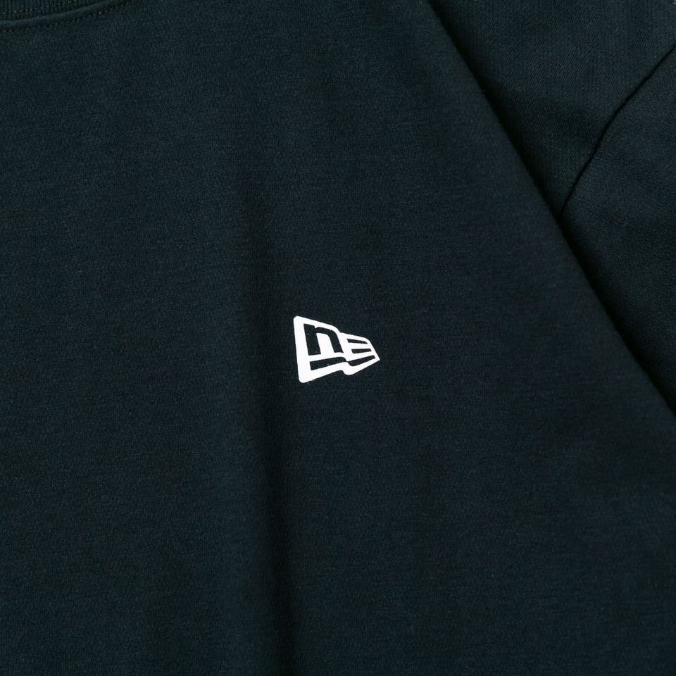 長袖 パフォーマンス Tシャツ リア ニューエラワードマーク ブラック 【NEW ERA WORKOUT】