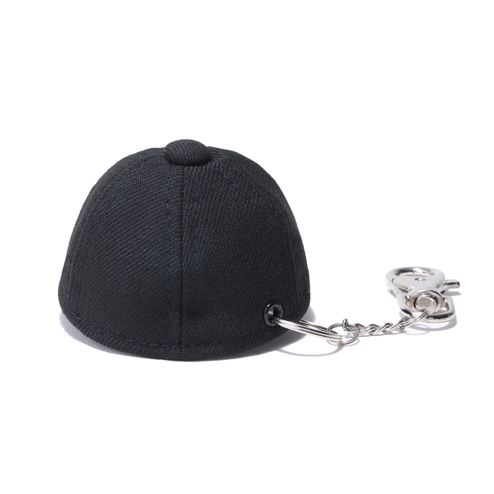 キャップキーホルダー Yohji Yamamoto SS21 シグネチャーロゴ ブラック × メタリックブラック