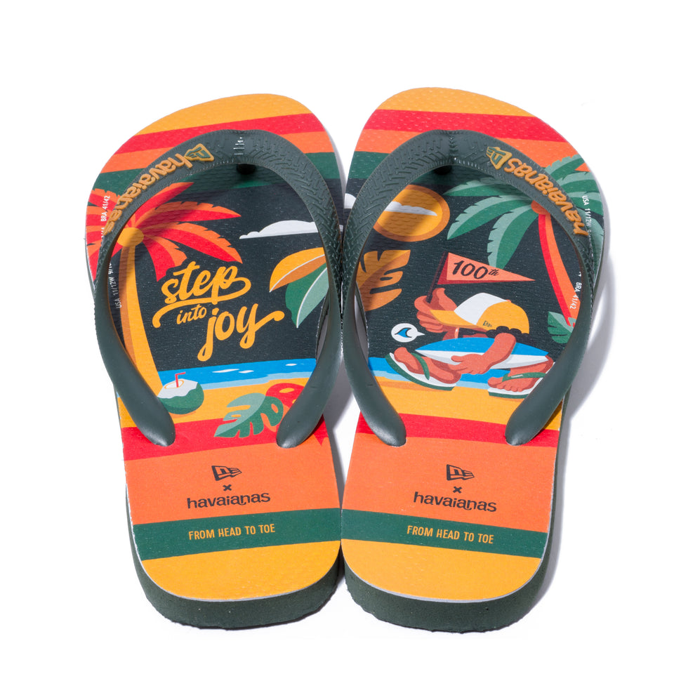 Beach Sandals ビーチサンダル havaianas ハワイアナス オリジナルロゴ オレンジ