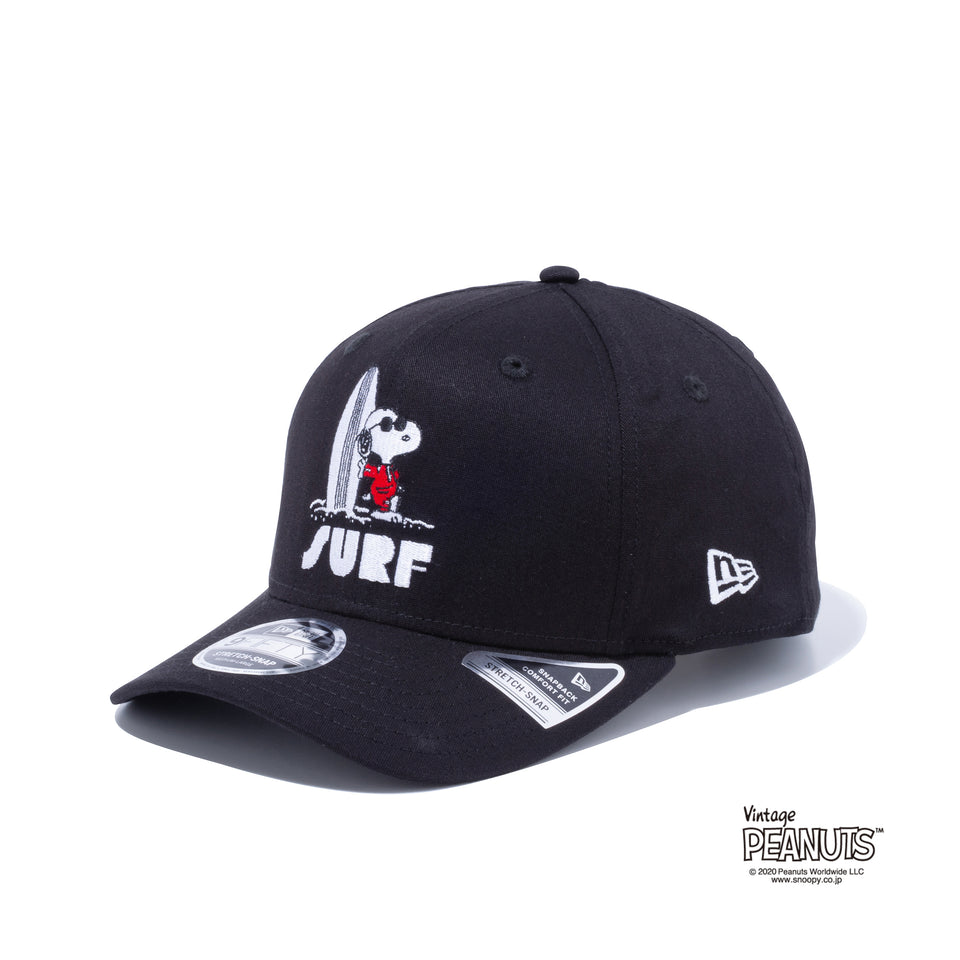 9FIFTY ストレッチスナップ PEANUTS ピーナッツ ジョー・クール サーフ ブラック