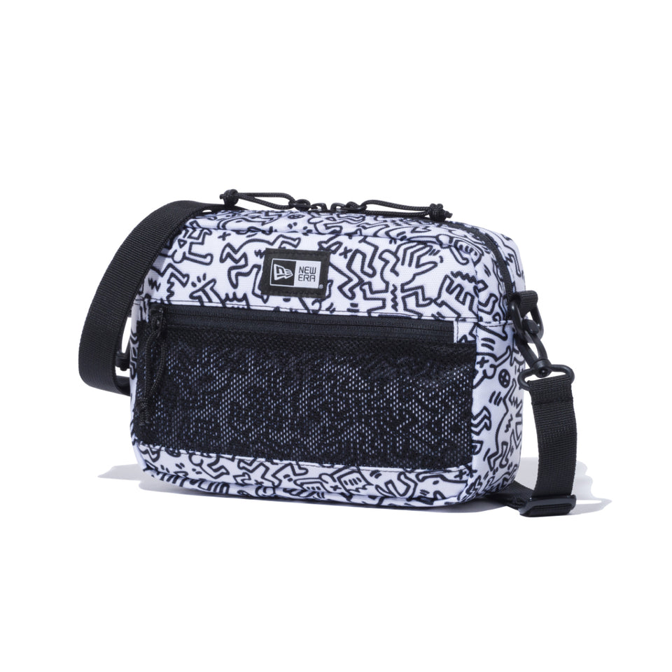 ショルダーポーチ ラージ 2L Keith Haring キース・へリング ホワイト オールオーバープリント