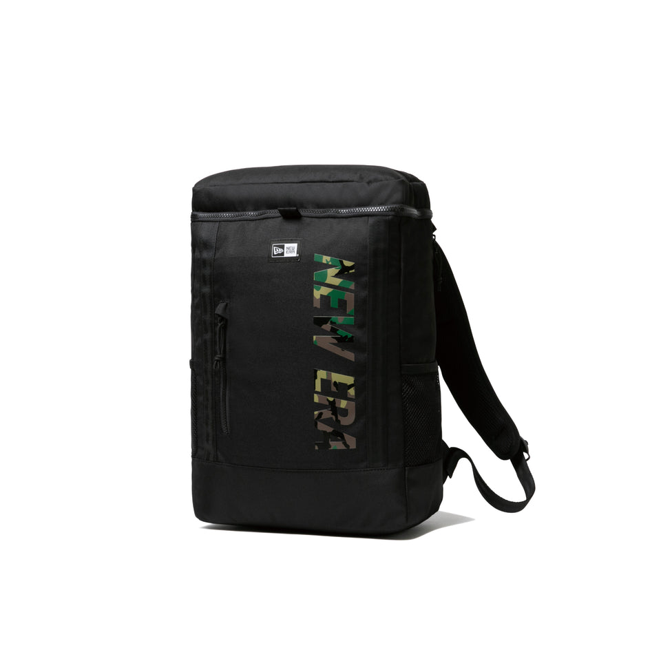 ボックスパック ミディアム 25L ブラック × ウッドランドカモ