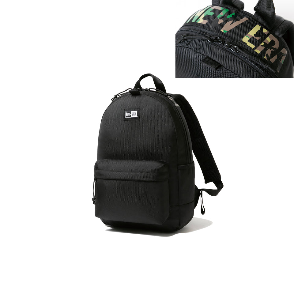 Kid's ライトパック 11L プリントロゴ ブラック × ウッドランドカモ