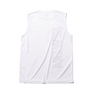 テック タンクトップ バーチカルロゴ ホワイト × ブラック 【 Performance Apparel 】