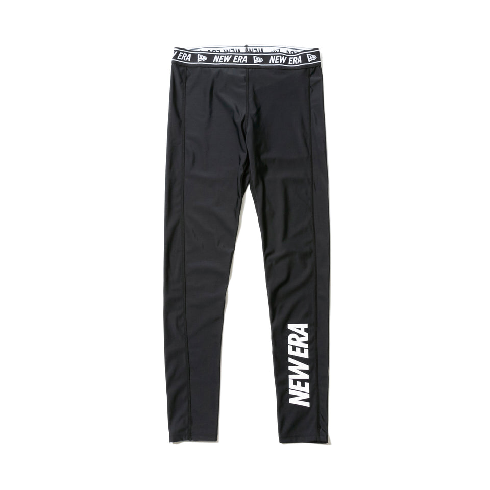 Women's ラッシュタイツ ワードマーク NEW ERA ブラック 【 Performance Apparel 】