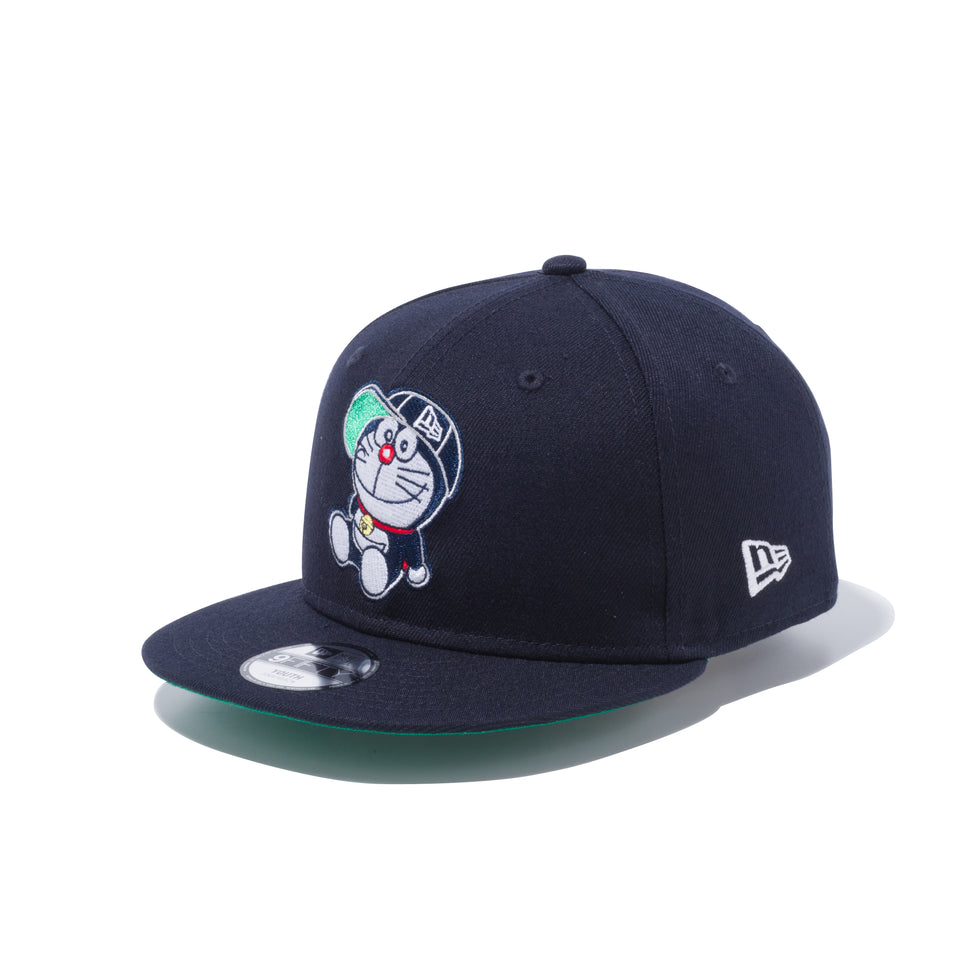 Youth 9FIFTY ドラえもん ニューエラキャップ ネイビー グリーンアンダーバイザー