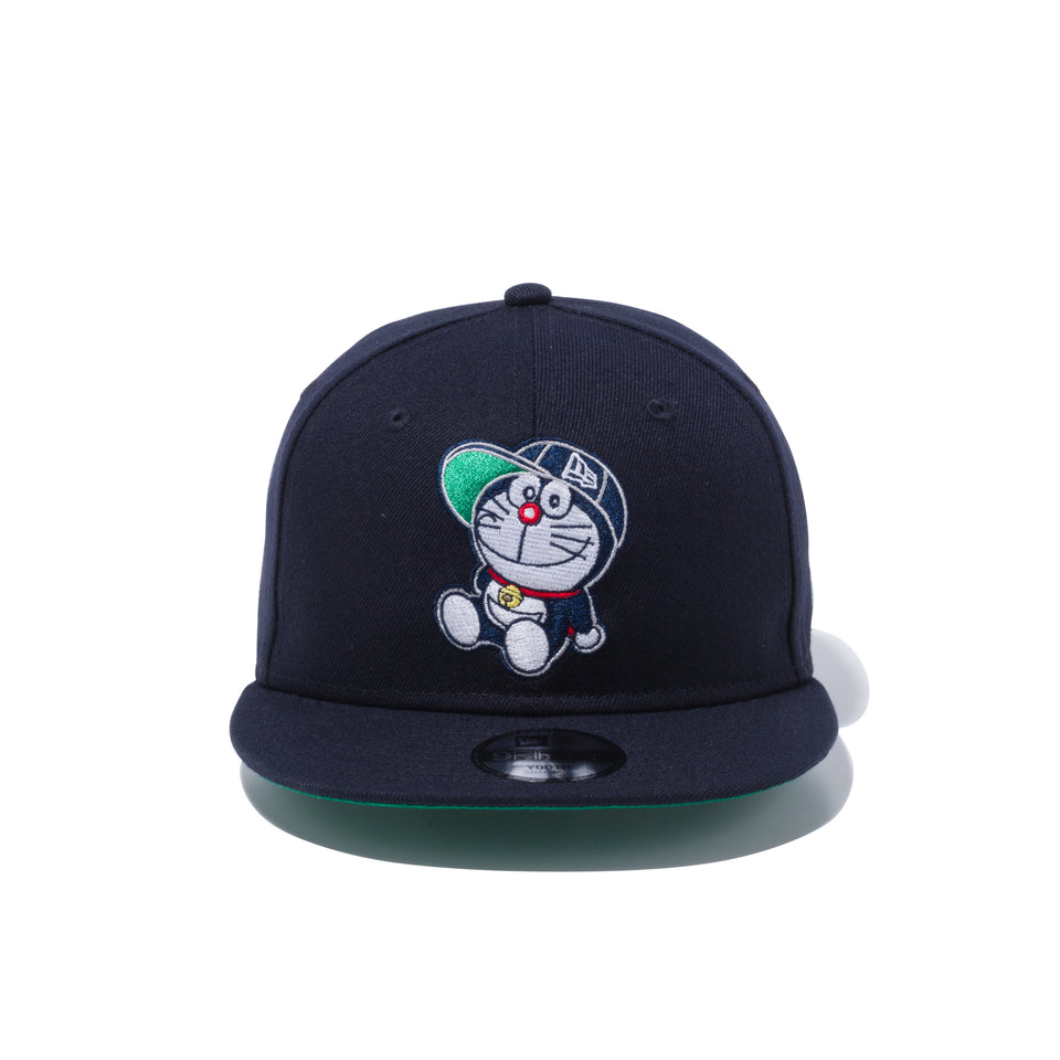 Youth 9FIFTY ドラえもん ニューエラキャップ ネイビー グリーンアンダーバイザー