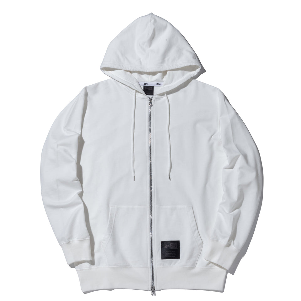 ライトスウェット フルジップ フーディー NEW ERA BLACK LABEL オフホワイト