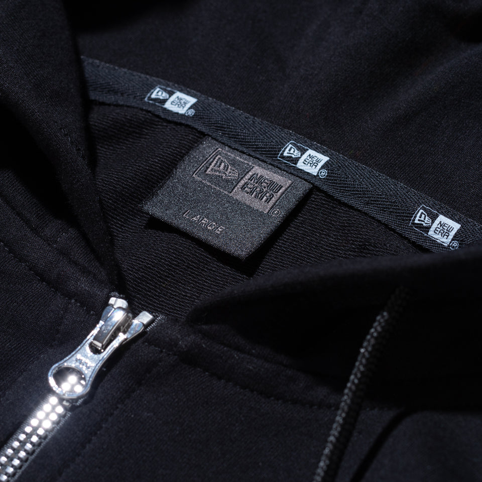 ライトスウェット フルジップ フーディー NEW ERA BLACK LABEL ブラック