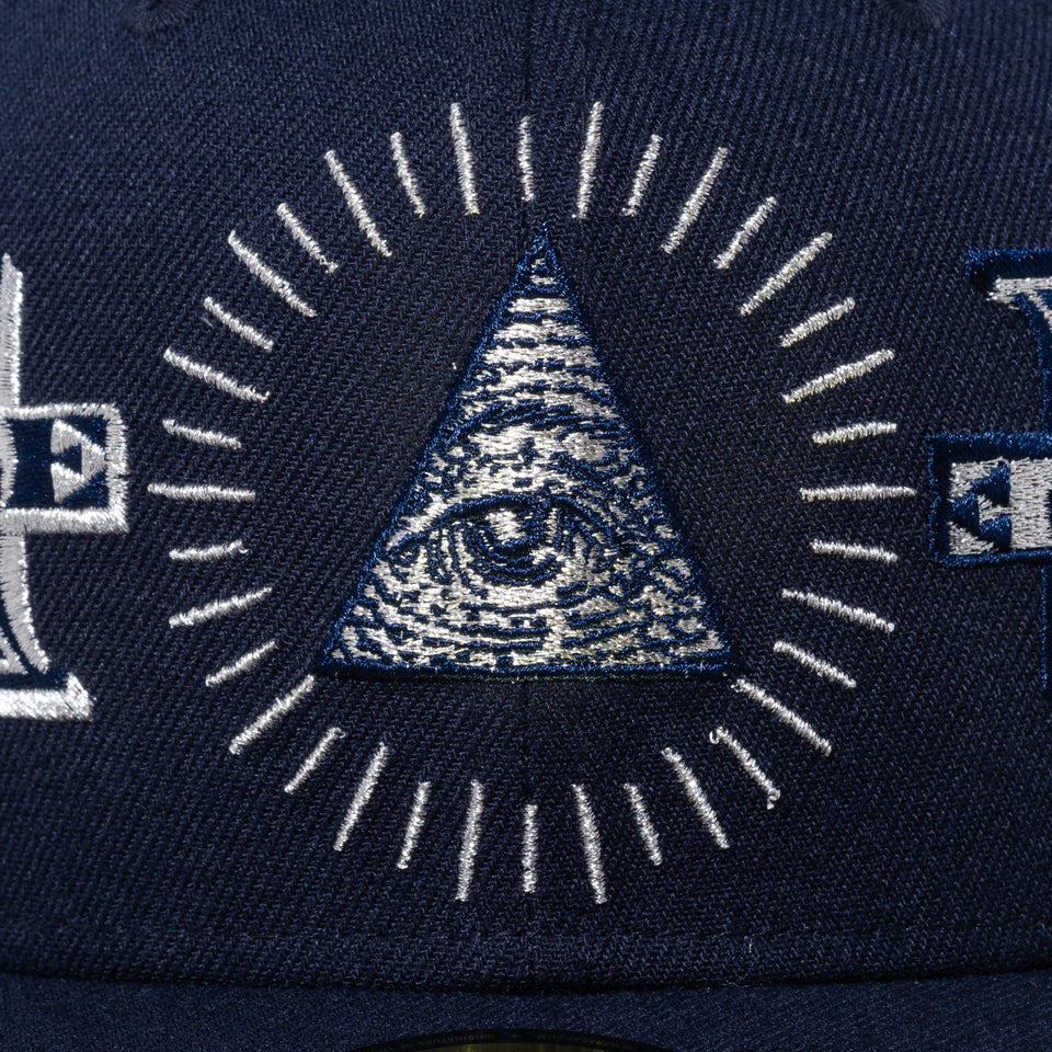 59FIFTY ダラー オールオーバー エンブロイダリー ネイビー × メタリックシルバー