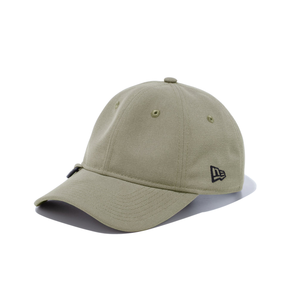 9TWENTY NEW ERA BLACK LABEL Dリング ウーブンラベル ペールカーキ