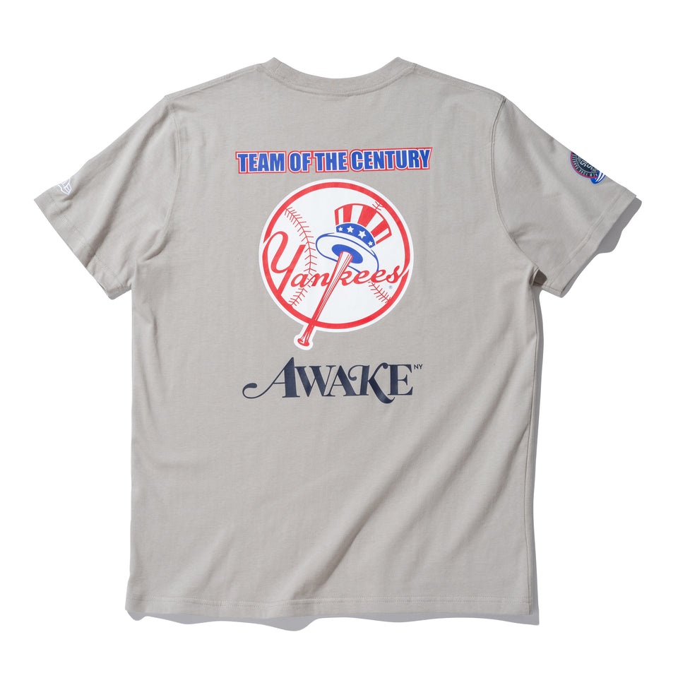 半袖 コットン Tシャツ AWAKE NY ニューヨーク・ヤンキース サブウェイシリーズ グレー