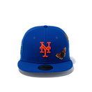 59FIFTY Felt ニューヨーク・メッツ Butterfly Garden グレーアンダーバイザー - 12849889-700| NEW ERA ニューエラ公式オンラインストア