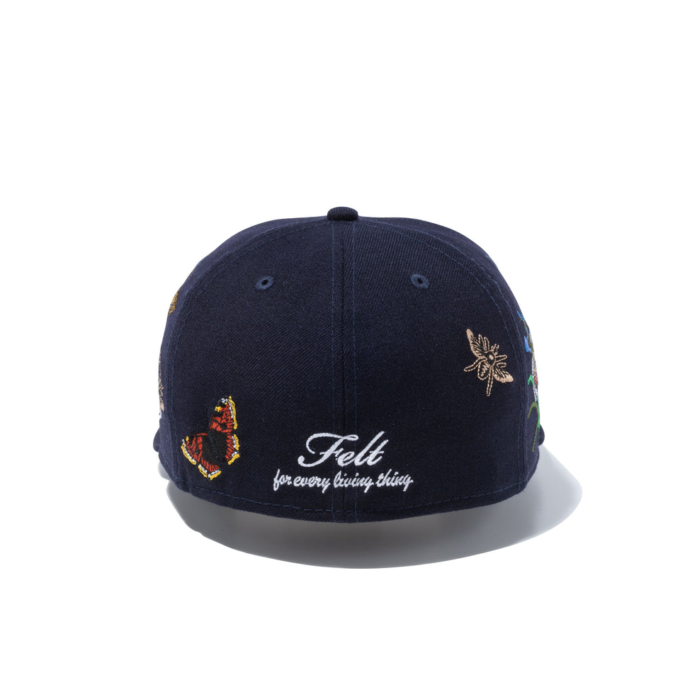 59FIFTY Felt ヒューストン・アストロズ Butterfly Garden グレーアンダーバイザー - 12849891-700| NEW ERA ニューエラ公式オンラインストア