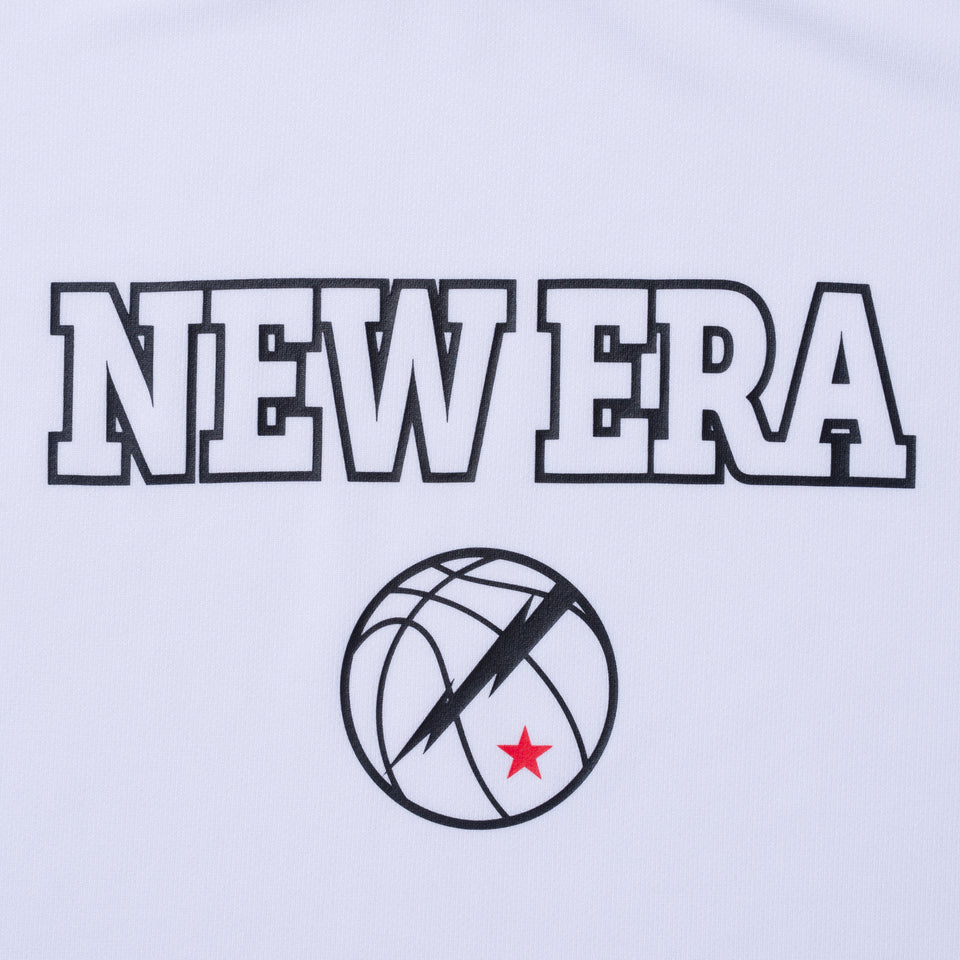 テック タンクトップ NEW ERA サンダーロゴ バスケットボール ホワイト【NEW ERA BASKETBALL】