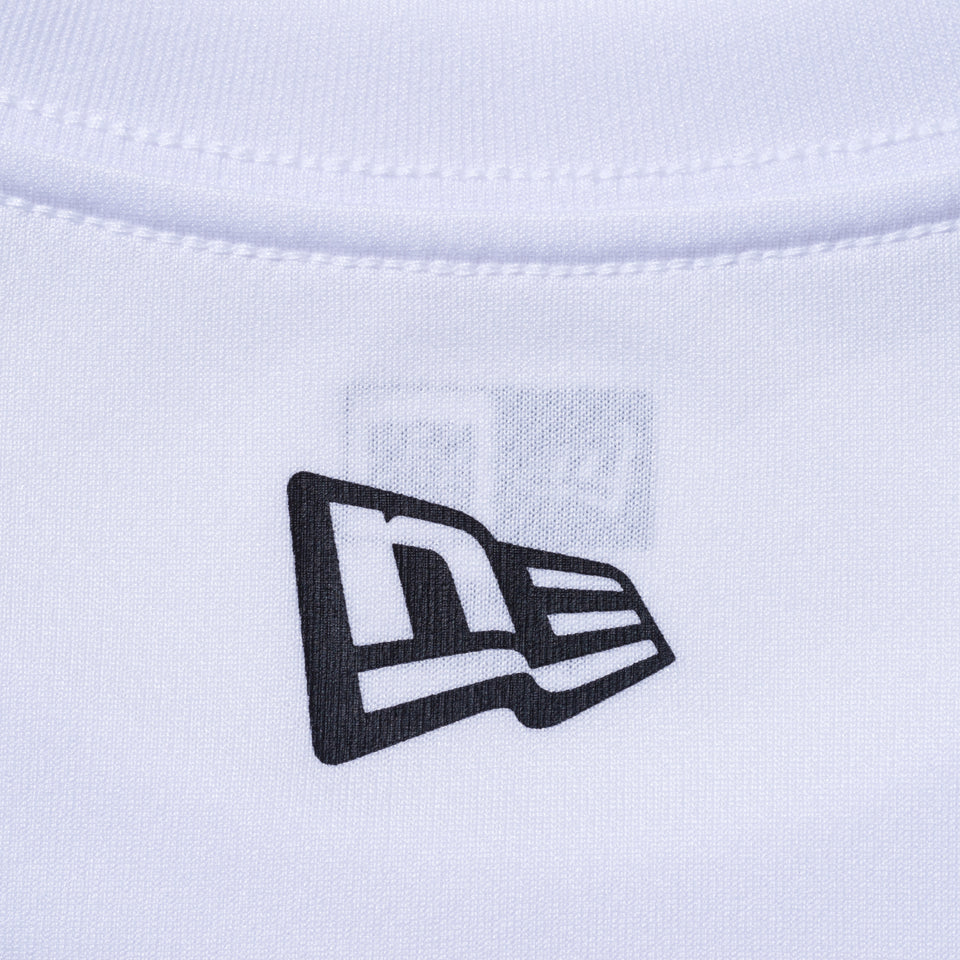 半袖 テック Tシャツ NEW ERA フロントロゴ バスケットボール ホワイト【NEW ERA BASKETBALL】