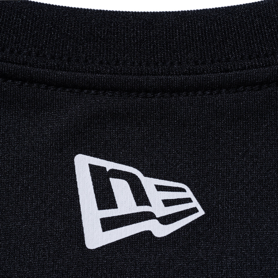 半袖 テック Tシャツ NEW ERA フロントロゴ バスケットボール ブラック【NEW ERA BASKETBALL】